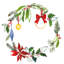 «Christmas Wreath VIII» par Harriet Sussman - reproduction d'art sur toile tendue-1934750588-1916636072-1916636078