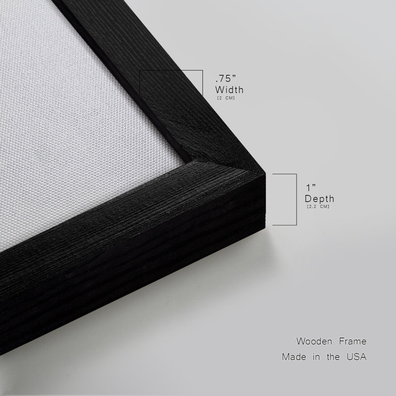 Toile encadrée neutre de qualité supérieure Subtle Shift II - prête à être accrochée, H 24 po x l 20 po, Noir