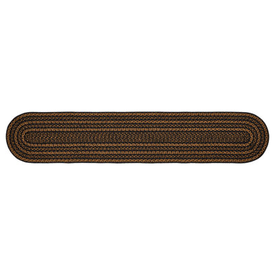 Black & Tan Jute Table Runner