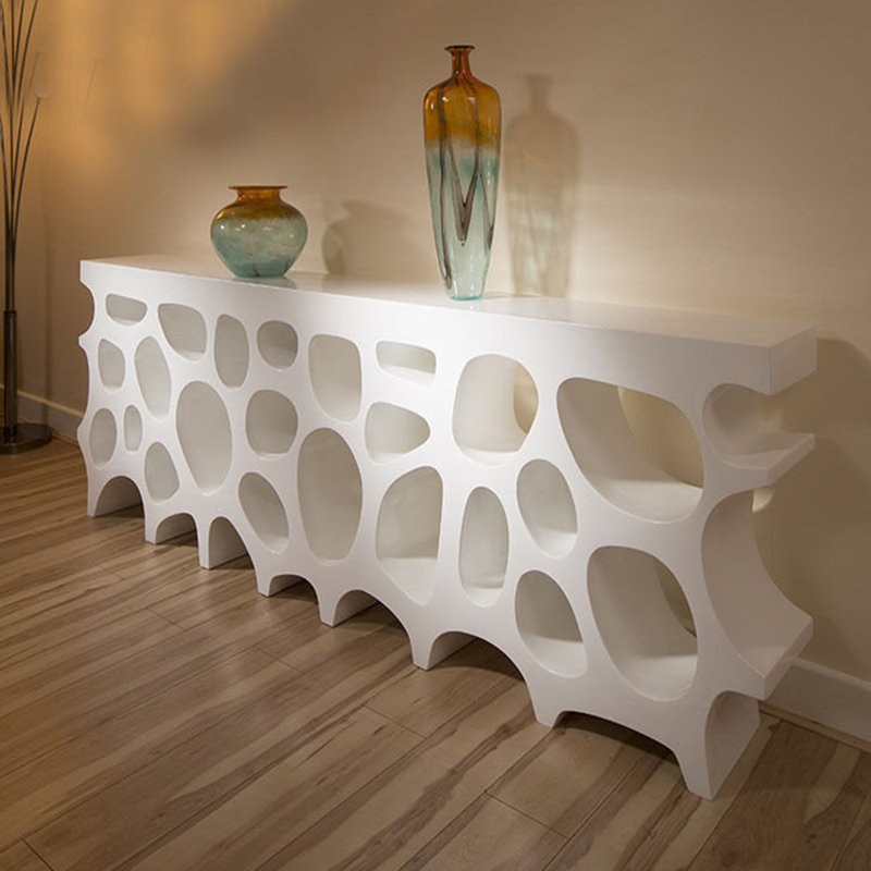 Modern minimalist style creative console table, White