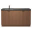 Meuble-lavabo autoportant 59 po Monterey + lavabo gauche en acrylique noir renforcé-2017649959-2041122681