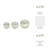 Neutral Modern Line Design Decorative Orb Set of 3-1674155644