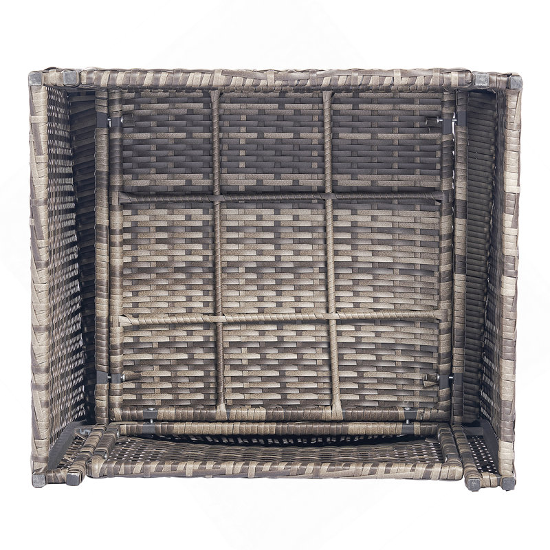 Outdoor Patio Furniture Sets Garden Rattan Chair Wicker Sofa Load 360 LBS 2 Person Seating Group, Red
