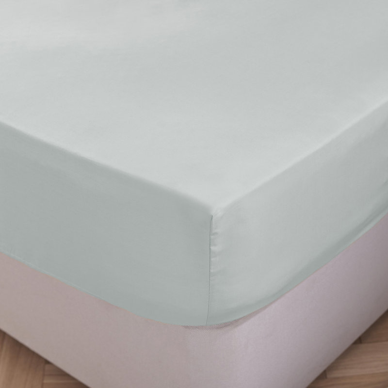 Silentnight Pure Cotton Fitted Sheet, Single (3'), Blush