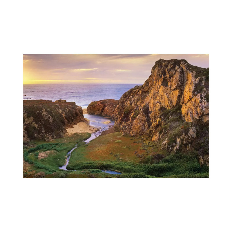 Garrapata Creek Flowing Into The Pacific Ocean by Tim Fitzharris - Wrapped Canvas Print, 101.6 cm H x 66.04 cm W x 3.175 cm D