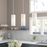 Mishti 3 - Light Chrome Kitchen Island Pendant