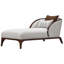 Houston Chaise - Pebble/Walnut