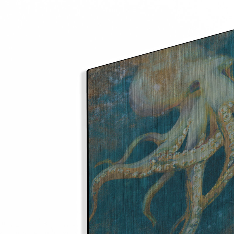 Art mural luxueux «Ocean Octopus» par Danhui Nai