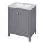 Meuble-lavabo moderne avec lavabo encastré-614274045