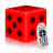 6" LED Dice Cube Light, 16 Colours Cube Lamp with Remote, Rechargeable Bar Table Party Light Lamp