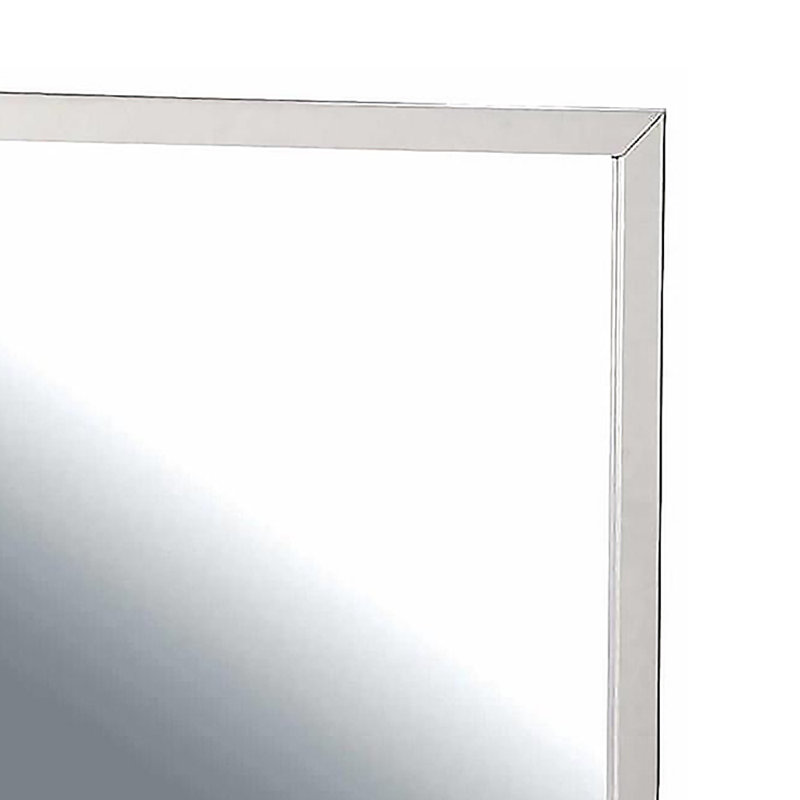 Miroir Menno blanc, finition bleue