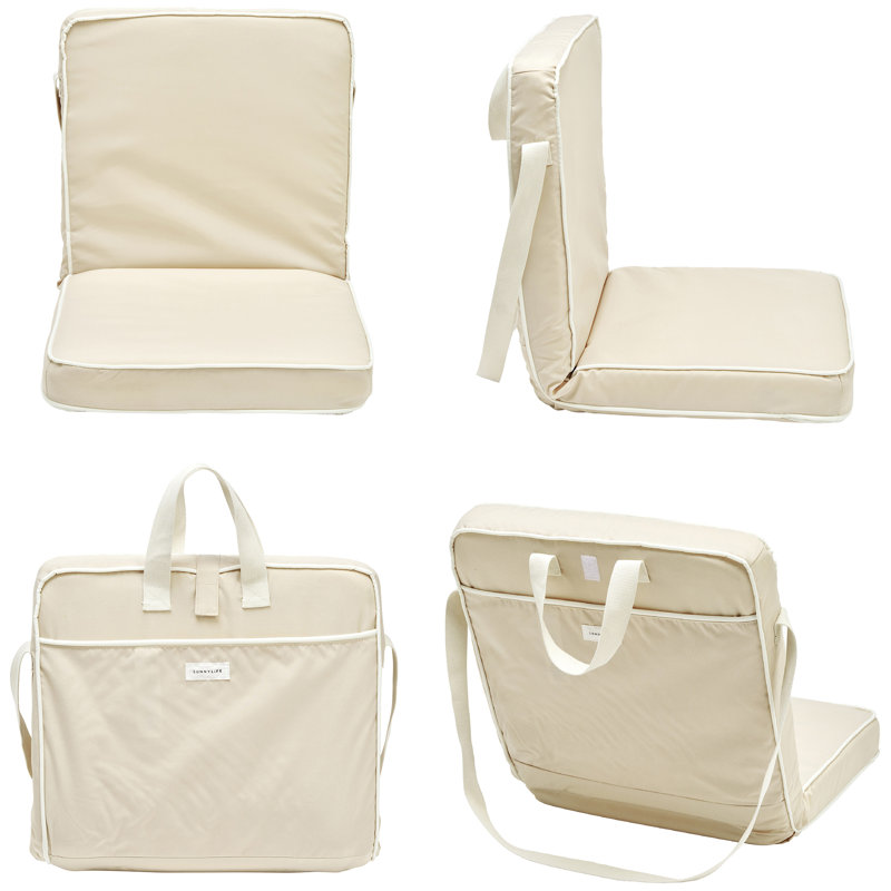 Chaise pliante Take partout: Huître, Crème