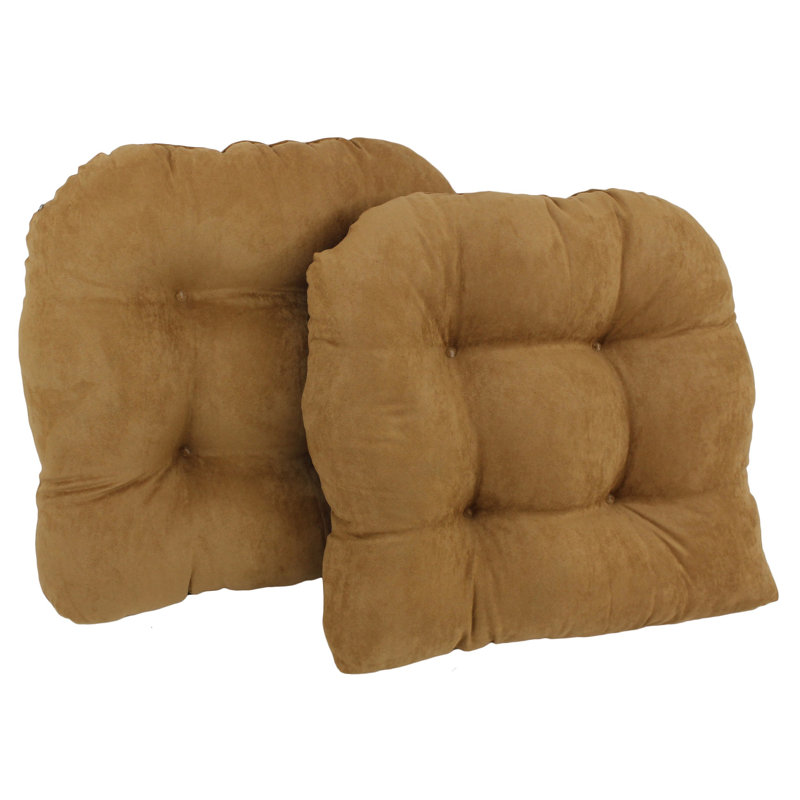 Coussin de chaise de salle à manger d'intérieur, Chameau, Micro suède