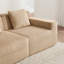 Canapé modulaire modulaire en forme de U sans siège à 4 places, canapé modulaire Cloud avec assise profonde, canapé modulaire moderne à 4 places avec coussins décoratifs et 2 repose-pieds amovibles, tissu en velours côtelé-382373459