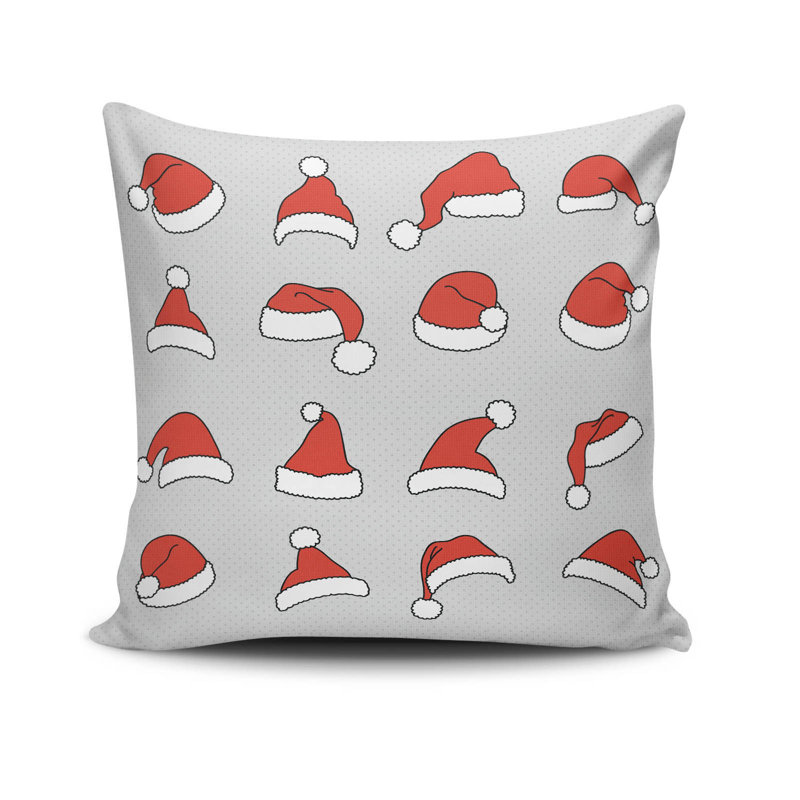 Coussin décoratif Cecy, 17,0 x 17,0 pouces, 50% coton / 50% polyester, lavable à la machine, repassable, rembourrage en silicone, fermeture à glissière dissimulée | Coussin décoratif doux et élégant pour le salon, la chambre à coucher et le bureau