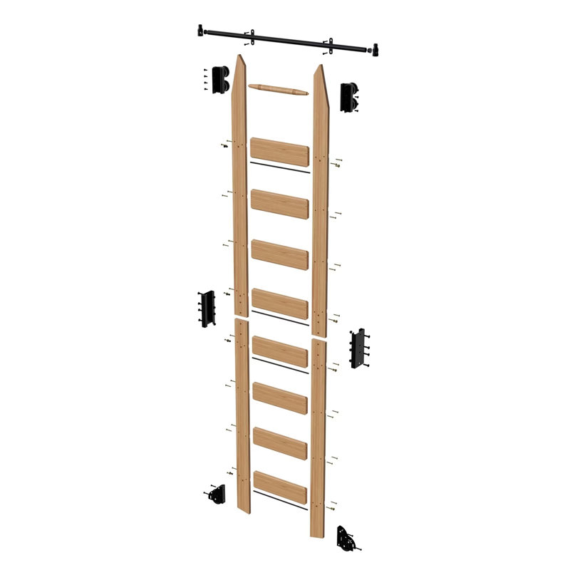 Joulon - Wooden Stepladder, Remise en plastique l 8 pi
