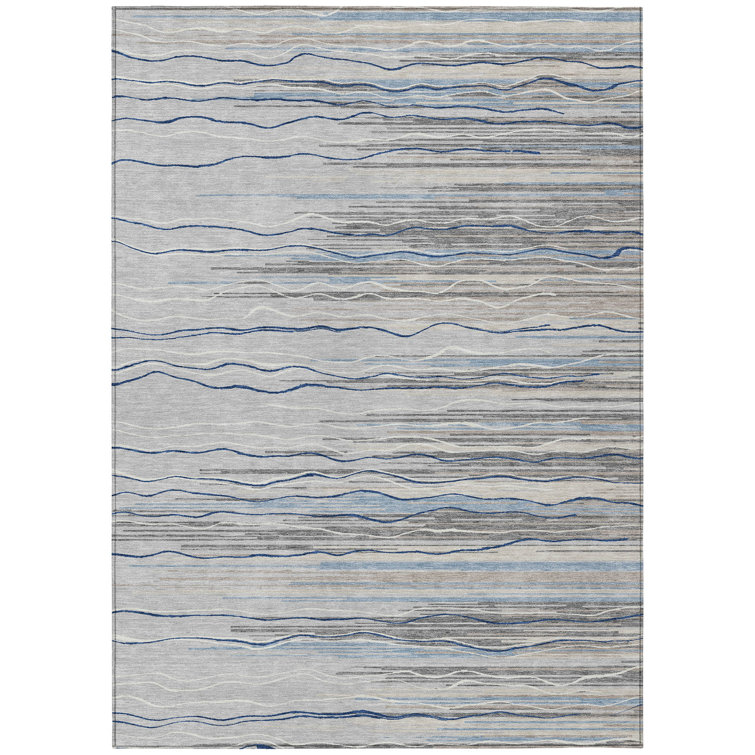 Machine Washable Indoor/Outdoor Chantille ACN996 Paprika Area Rug