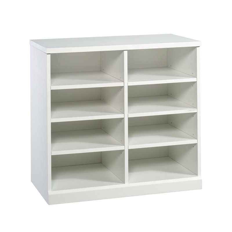 Armoire de rangement ouverte, Blanc