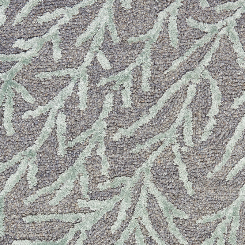 Michael  Amini Hand Woven Wool Floral Area Rug, Runner 2'3" x 8'
