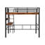 Lit mezzanine en métal avec bureau intégré-289477937