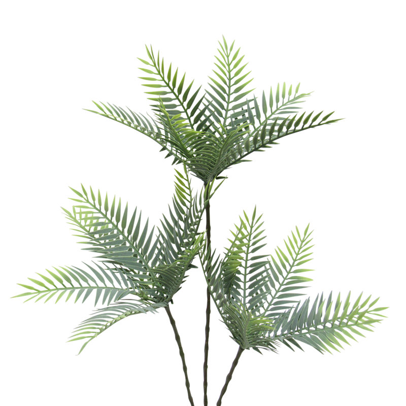 Branche de palmier artificielle 23 po, Vert givré