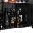 Nazaro Utility Cart with Wheels and Built-In Outlets-1398544774