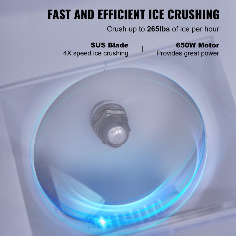 VEVOR Blue Stainless Steel Countertop Snow Cone Maker