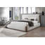 Lit tapissier de luxe, sans sommier, tissu bouclé, capacité de 660 lb
