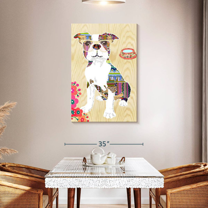 Brampt Dog Pop Art Collage, 45" H x 30" W