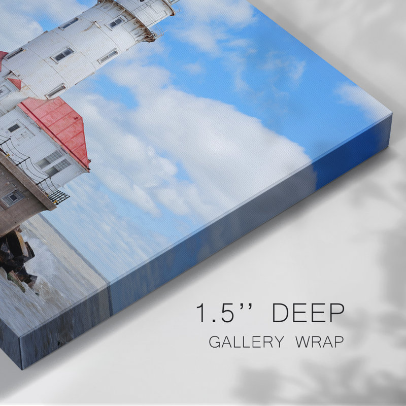 Phare du port de Chicago sur impression sur toile, H 24 po x l 36 po x P 1,5 po