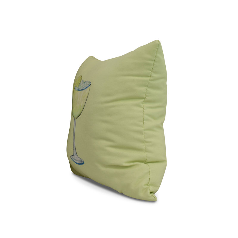 Palm Beach Reversible Throw Pillow, Light Green, 20" x 20"