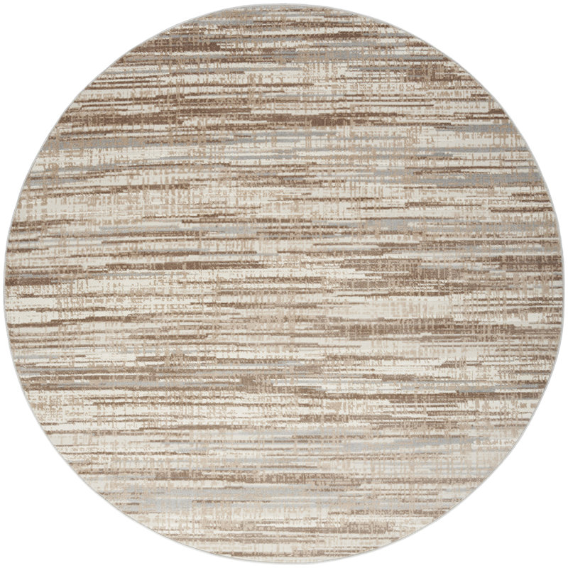 Tapis abstrait Robbe, Rond 7 pi 10 po