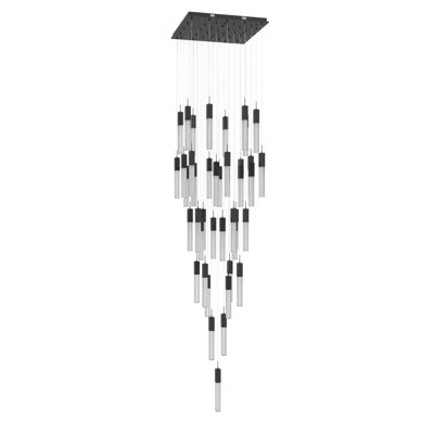 Boa Collection 25 Light Studded Glass Multi Port Pendant