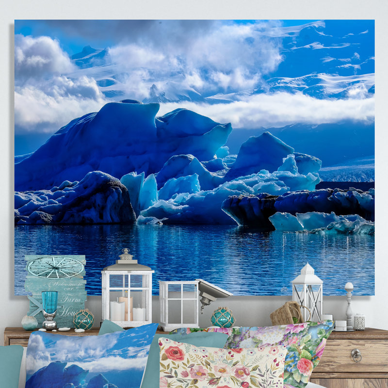 Impression sur toile Icy Alaskan Wilderness III, H 12 po x l 20 po x P 1 po, Toile tendue