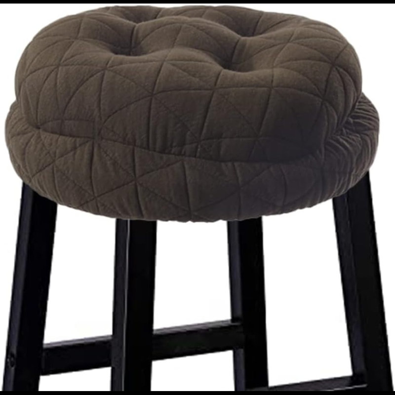Coussin de tabouret de bar rond, jacquard de luxe Dia.13 avec coussin de tabouret de bar en silicone antidérapant rembourré