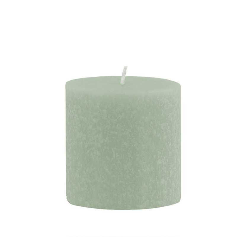 Bougie colonne non parfumée Timberline, H 3 po x l 3 po x P 3 po, Vert sauge