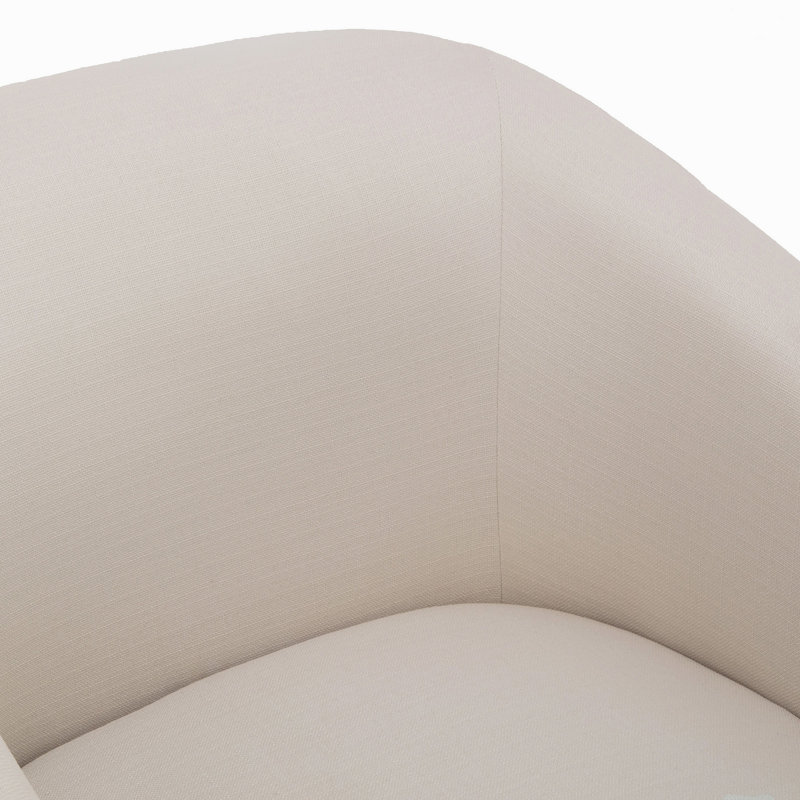 Chaise pivotante à jupe en lin Earl