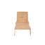 Mujdat 195cm Long Reclining Acacia Single Chaise with Cushions and Table-904347142