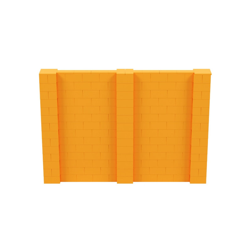 Ensemble mural de blocs géants 7 'T, Gris clair, H 84 po x l 120 po x P 12 po