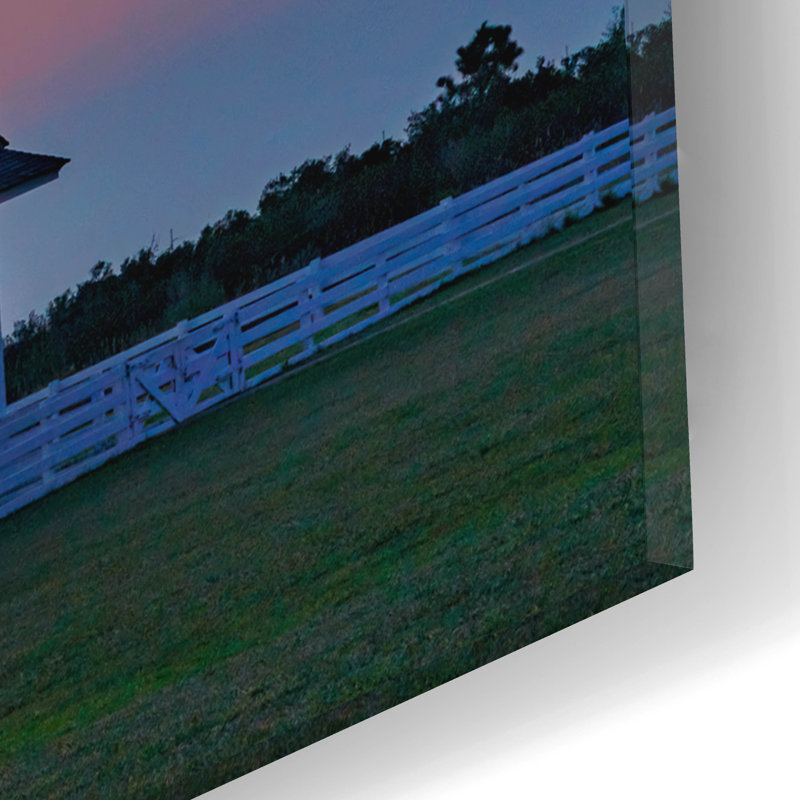 Art mural en verre Breakwater Bay «Bodie Island Lighthouse» par Rick Berk, H 16 po x l 12 po x P 0,13 po