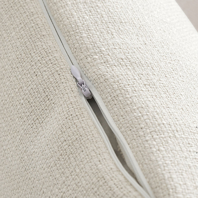 Canapé modulaire en velours blanc, Blanc