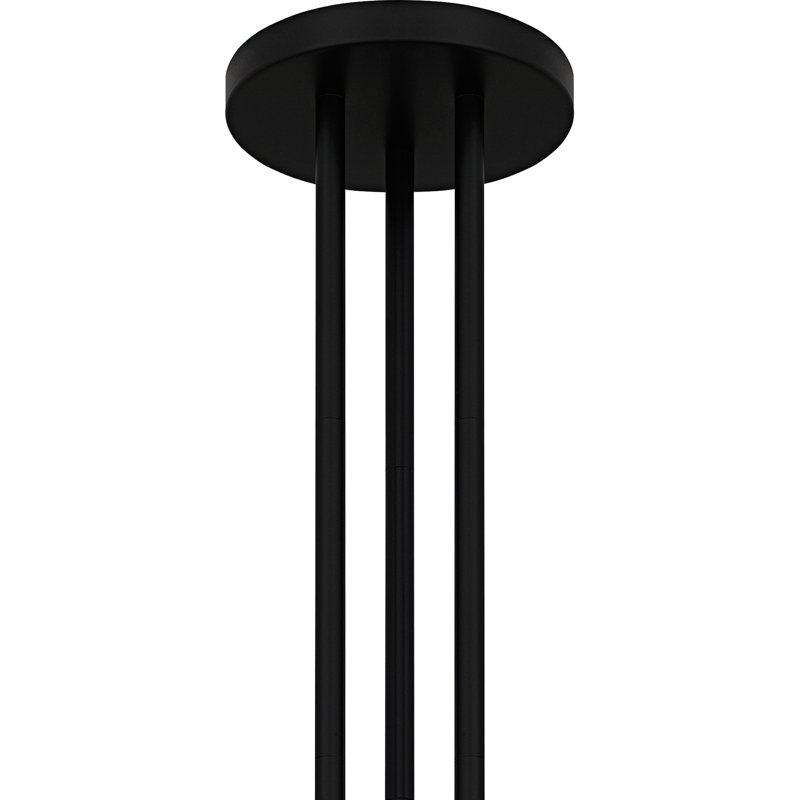 Lustre noir mat 6 lumières Albee
