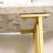 43.3-Inch Modern Wooden Imitation Marble Console Table, Narrow Design For Living Room And Bedroom