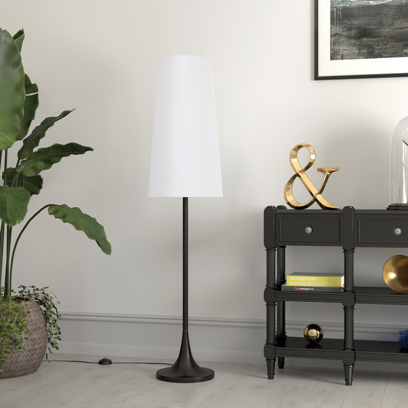 Yana 60'' Traditional Floor Lamp, Blackened Bronze
