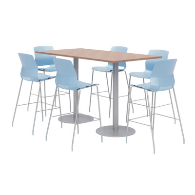 Ensemble de table de salle à manger rectangulaire 72 "et chaise