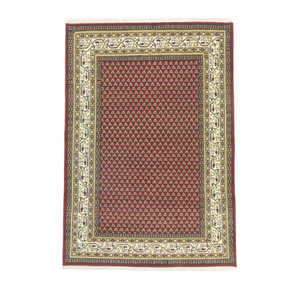Tapis crème / bleu / brun Tiara unique 5 pi 6 po x 7 pi 11 po Tiara