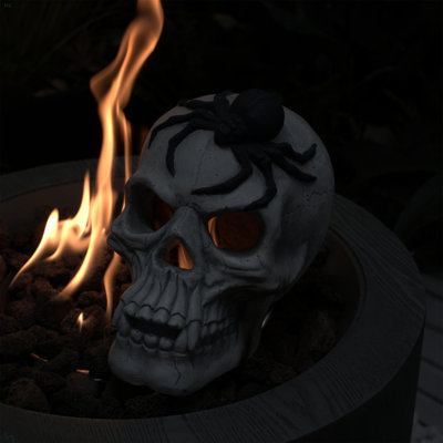 Demon Skull,Suitable For  Outdoor Fireplace And Fire Pit, Halloween Decoration