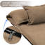 Matelas de futon double rembourré à dossier plein 63 po