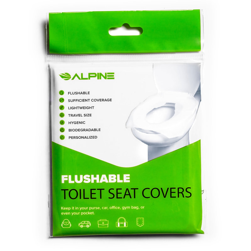 Housses de siège de toilette jetables blanches portatives