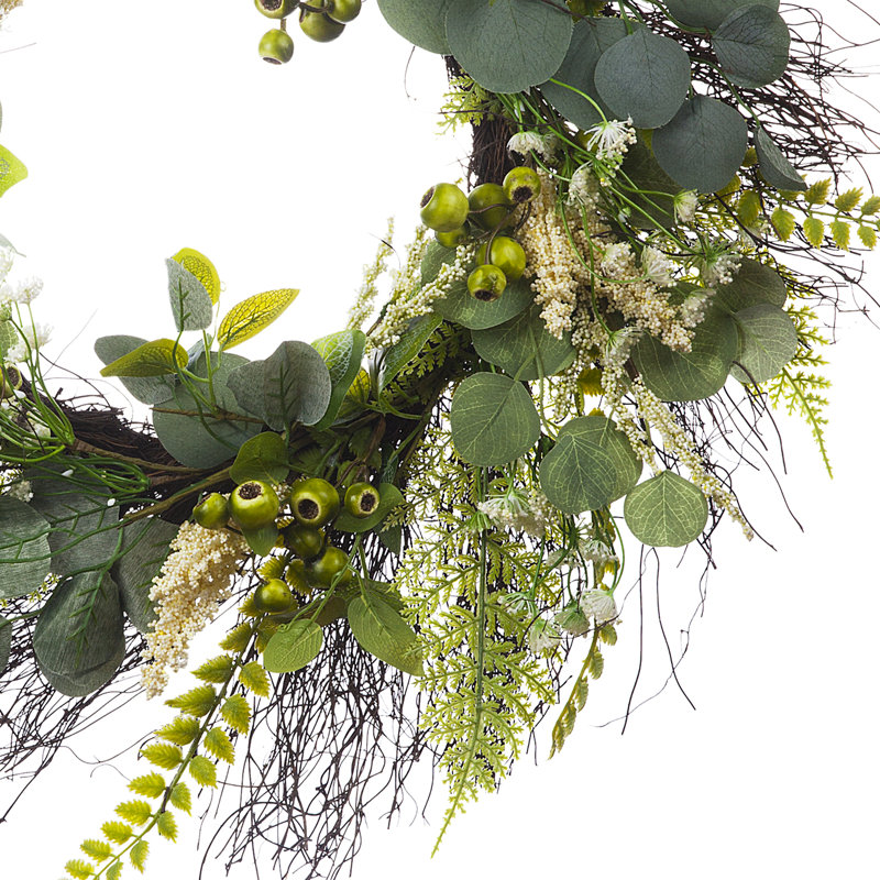 Faux Eucalyptus Silk 24'' Wreath